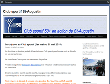 Tablet Screenshot of clubsportifst-augustin.org